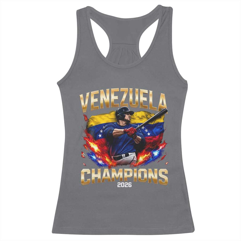 Venezuela Champions 2026 Racerback Tank Top Beisbol Venezuelan Pride Flag Baseball Fans