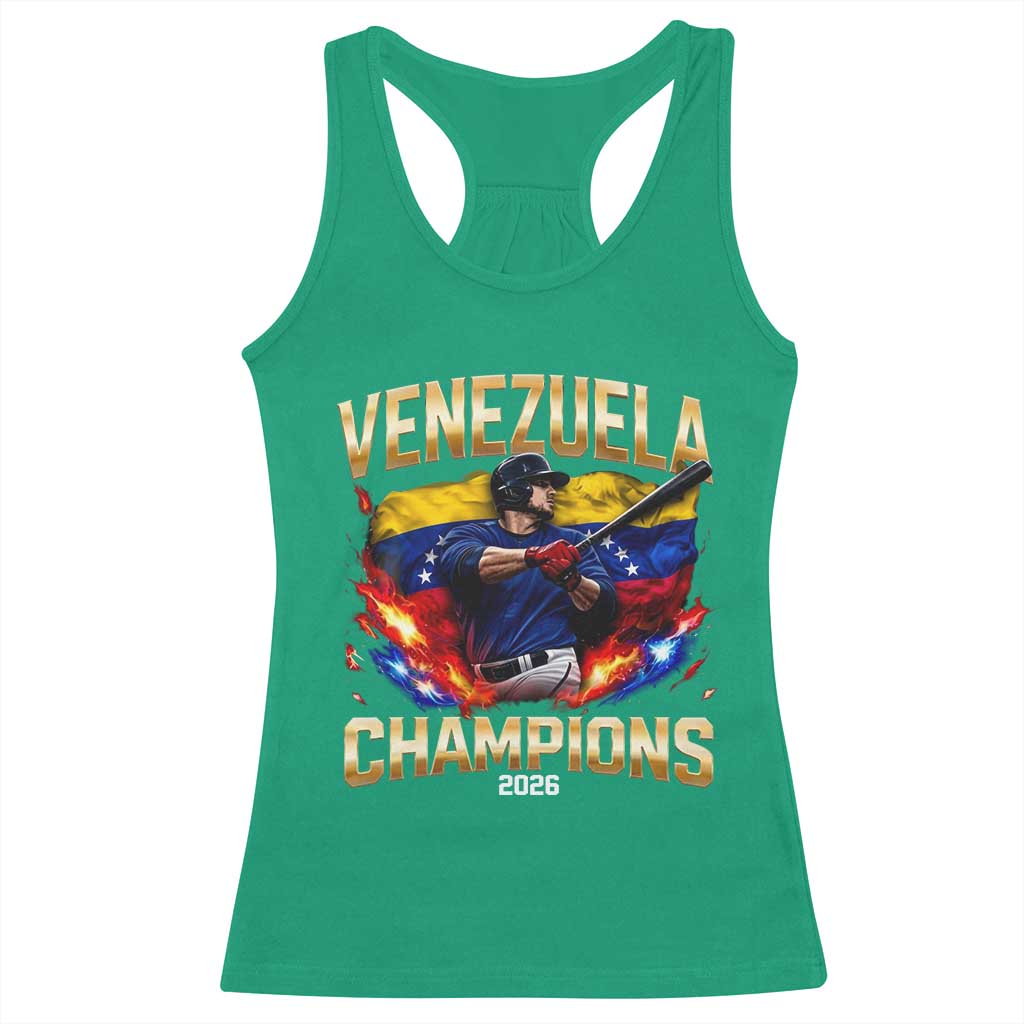 Venezuela Champions 2026 Racerback Tank Top Beisbol Venezuelan Pride Flag Baseball Fans