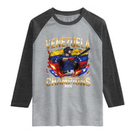 Venezuela Champions 2026 Raglan Shirt Beisbol Venezuelan Pride Flag Baseball Fans