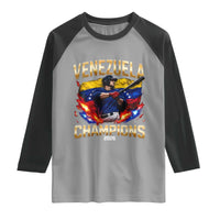 Venezuela Champions 2026 Raglan Shirt Beisbol Venezuelan Pride Flag Baseball Fans