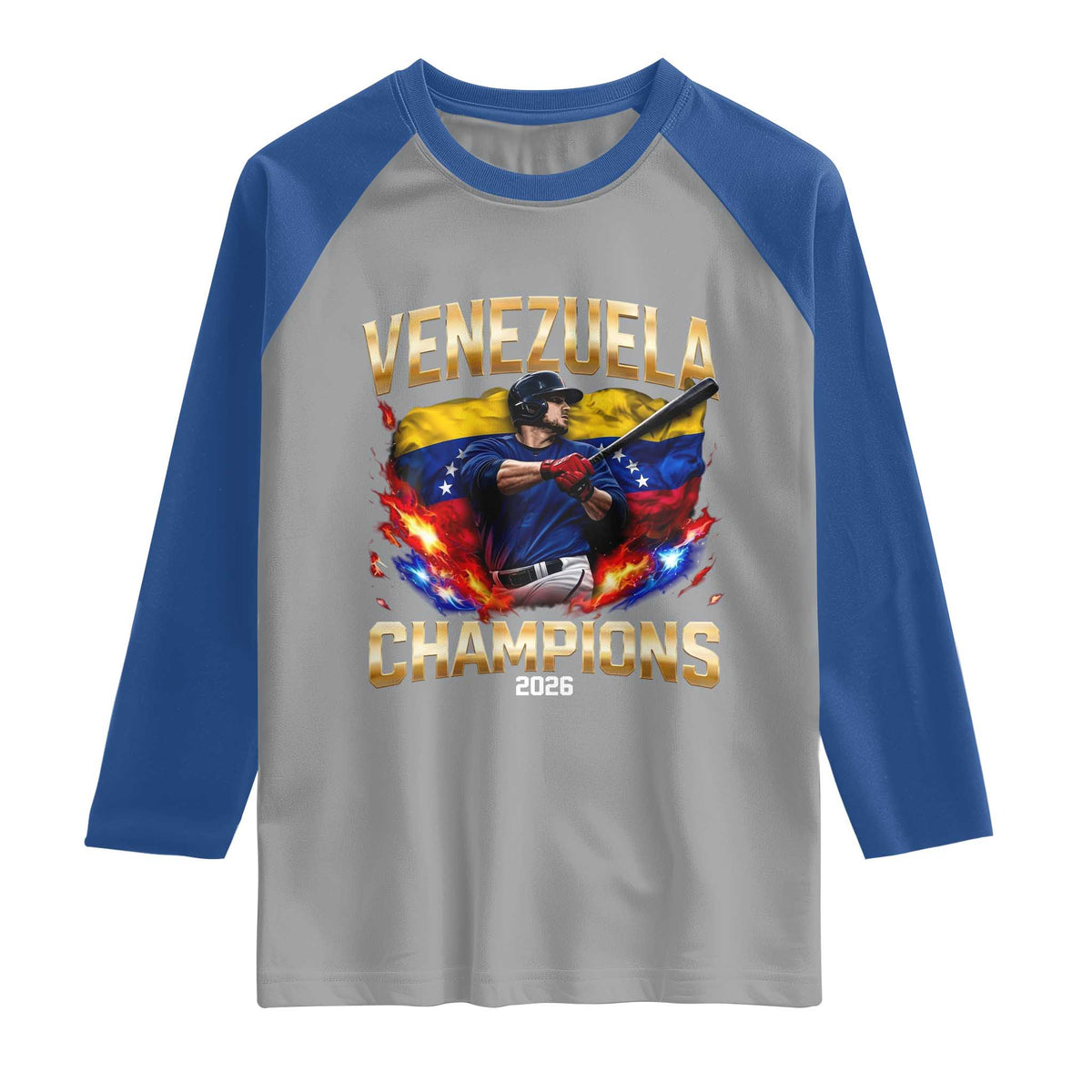Venezuela Champions 2026 Raglan Shirt Beisbol Venezuelan Pride Flag Baseball Fans