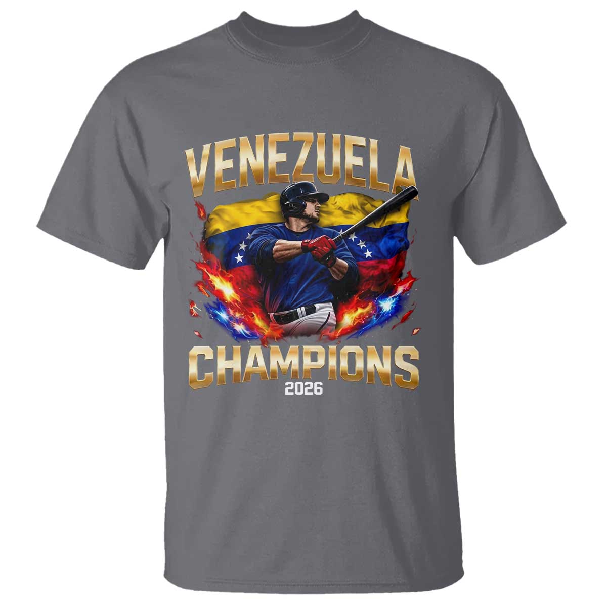 Venezuela Champions 2026 T Shirt Beisbol Venezuelan Pride Flag Baseball Fans