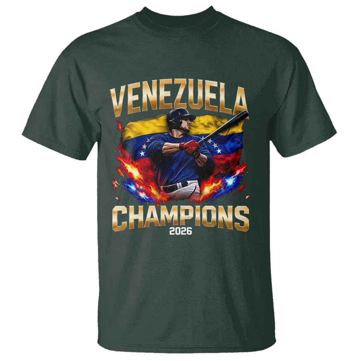 Venezuela Champions 2026 T Shirt Beisbol Venezuelan Pride Flag Baseball Fans