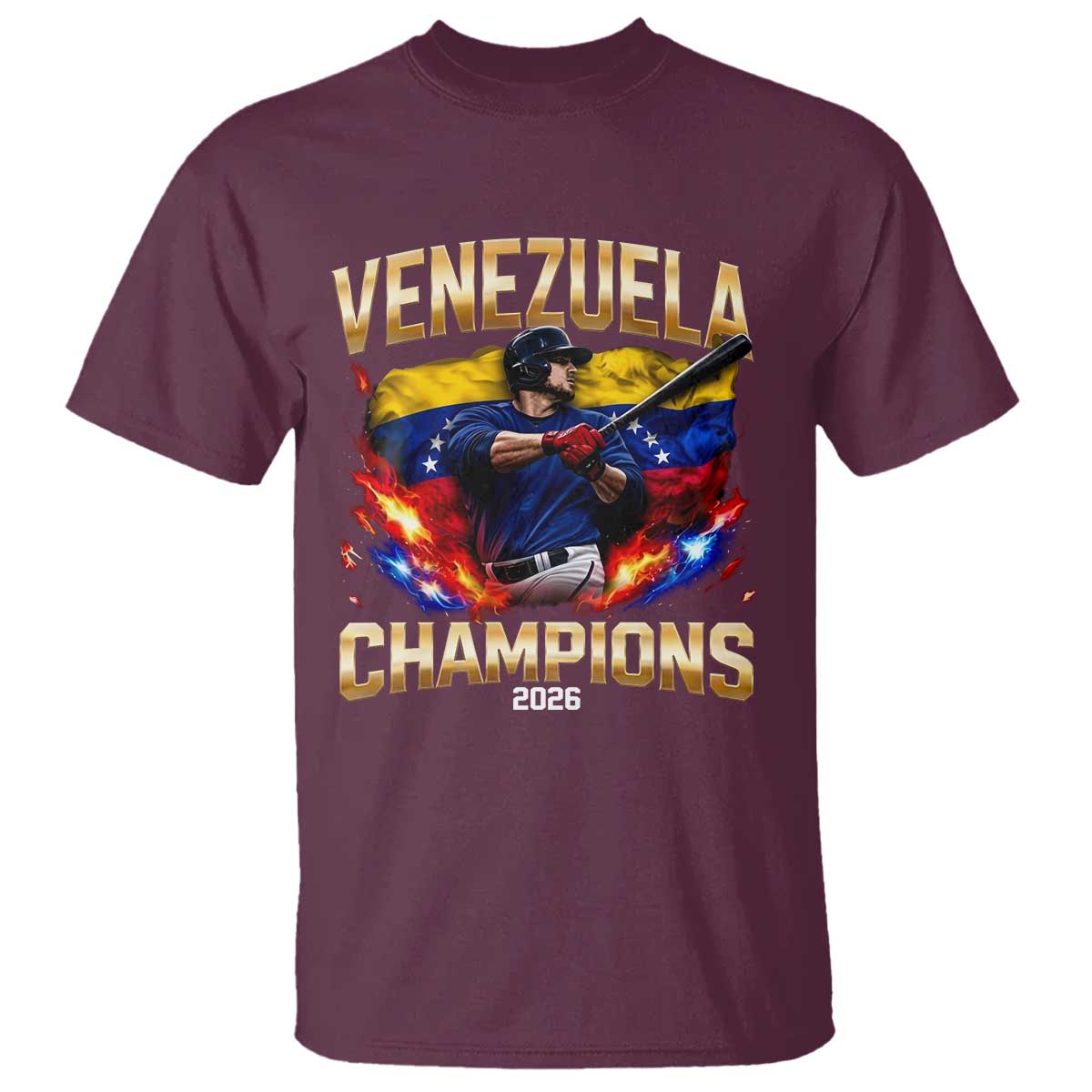 Venezuela Champions 2026 T Shirt Beisbol Venezuelan Pride Flag Baseball Fans