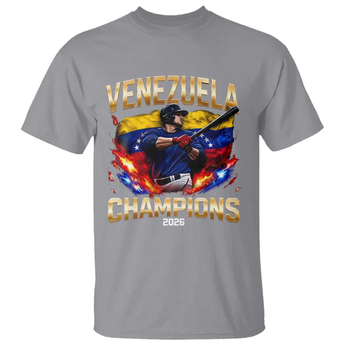 Venezuela Champions 2026 T Shirt Beisbol Venezuelan Pride Flag Baseball Fans