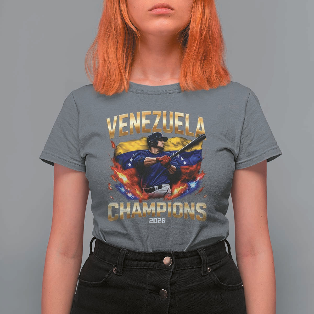 Venezuela Champions 2026 T Shirt For Women Beisbol Venezuelan Pride Flag Baseball Fans