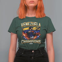 Venezuela Champions 2026 T Shirt For Women Beisbol Venezuelan Pride Flag Baseball Fans