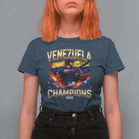 Venezuela Champions 2026 T Shirt For Women Beisbol Venezuelan Pride Flag Baseball Fans