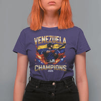 Venezuela Champions 2026 T Shirt For Women Beisbol Venezuelan Pride Flag Baseball Fans
