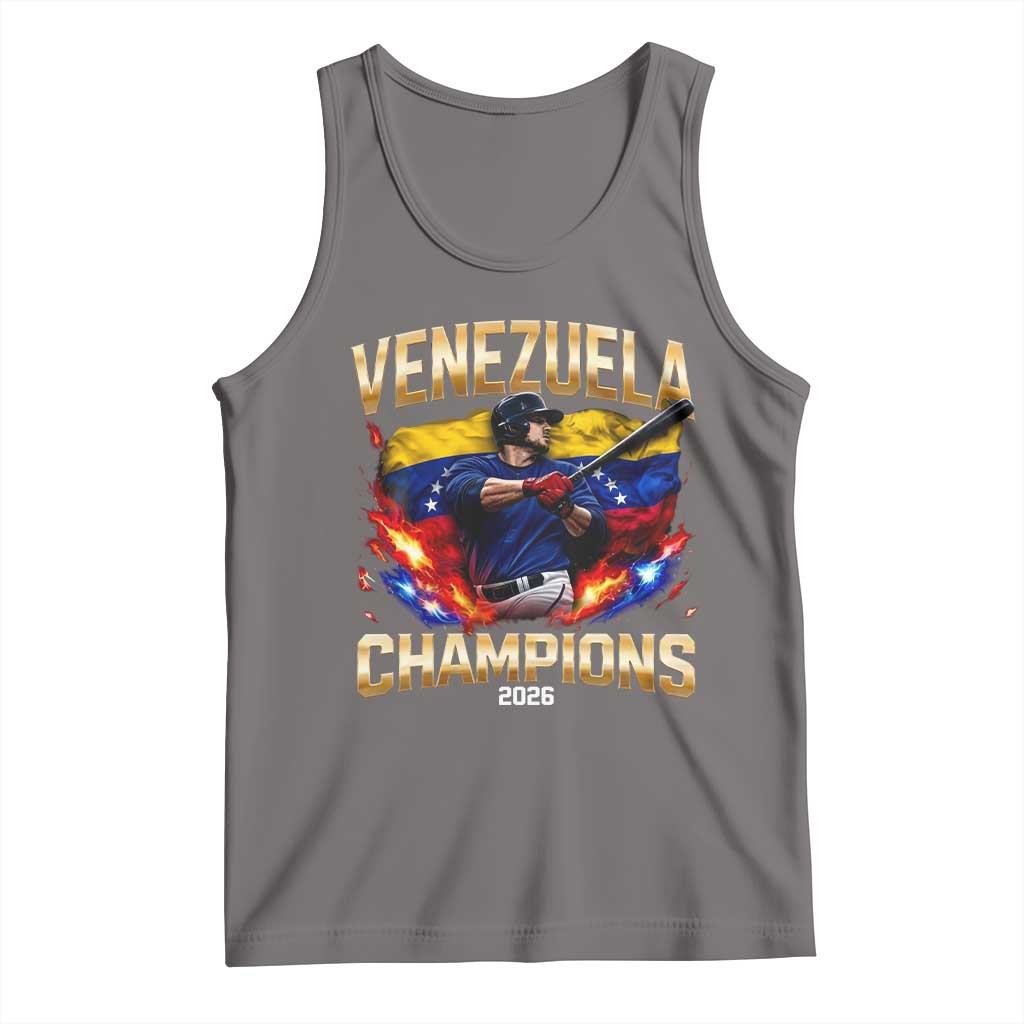 Venezuela Champions 2026 Tank Top Beisbol Venezuelan Pride Flag Baseball Fans