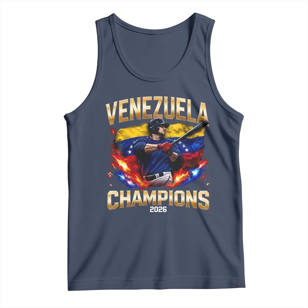 Venezuela Champions 2026 Tank Top Beisbol Venezuelan Pride Flag Baseball Fans
