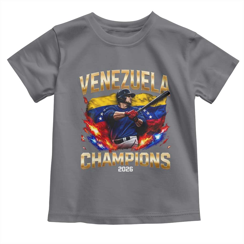 Venezuela Champions 2026 Toddler T Shirt Beisbol Venezuelan Pride Flag Baseball Fans