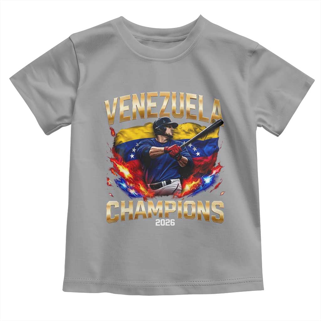 Venezuela Champions 2026 Toddler T Shirt Beisbol Venezuelan Pride Flag Baseball Fans