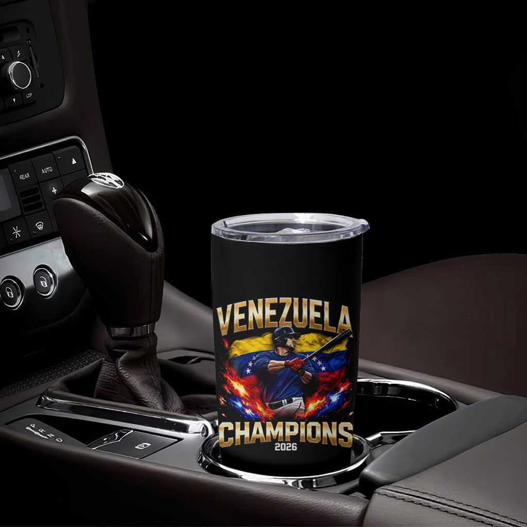 Venezuela Champions 2026 Tumbler Cup Beisbol Venezuelan Pride Flag Baseball Fans