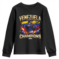 Venezuela Champions 2026 Youth Sweatshirt Beisbol Venezuelan Pride Flag Baseball Fans