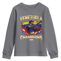 Venezuela Champions 2026 Youth Sweatshirt Beisbol Venezuelan Pride Flag Baseball Fans