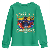 Venezuela Champions 2026 Youth Sweatshirt Beisbol Venezuelan Pride Flag Baseball Fans