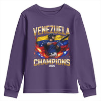 Venezuela Champions 2026 Youth Sweatshirt Beisbol Venezuelan Pride Flag Baseball Fans