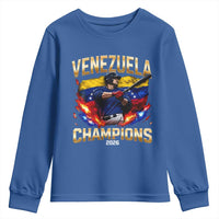 Venezuela Champions 2026 Youth Sweatshirt Beisbol Venezuelan Pride Flag Baseball Fans