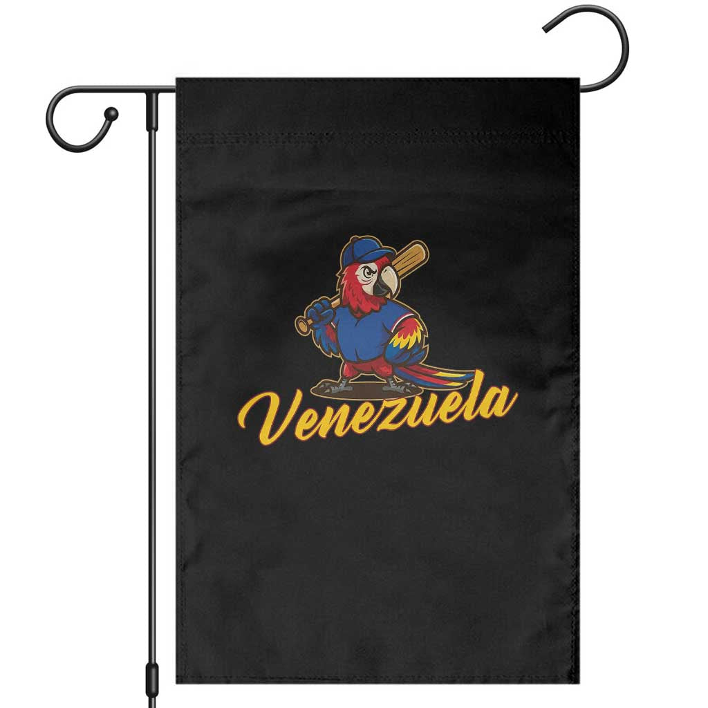 Venezuela Guacamaya Macaw Baseball Garden Flag Venezuelan Pride Latino Beisbol Fans