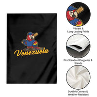 Venezuela Guacamaya Macaw Baseball Garden Flag Venezuelan Pride Latino Beisbol Fans