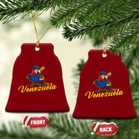 Venezuela Guacamaya Macaw Baseball Ceramic Ornament Venezuelan Pride Latino Beisbol Fans