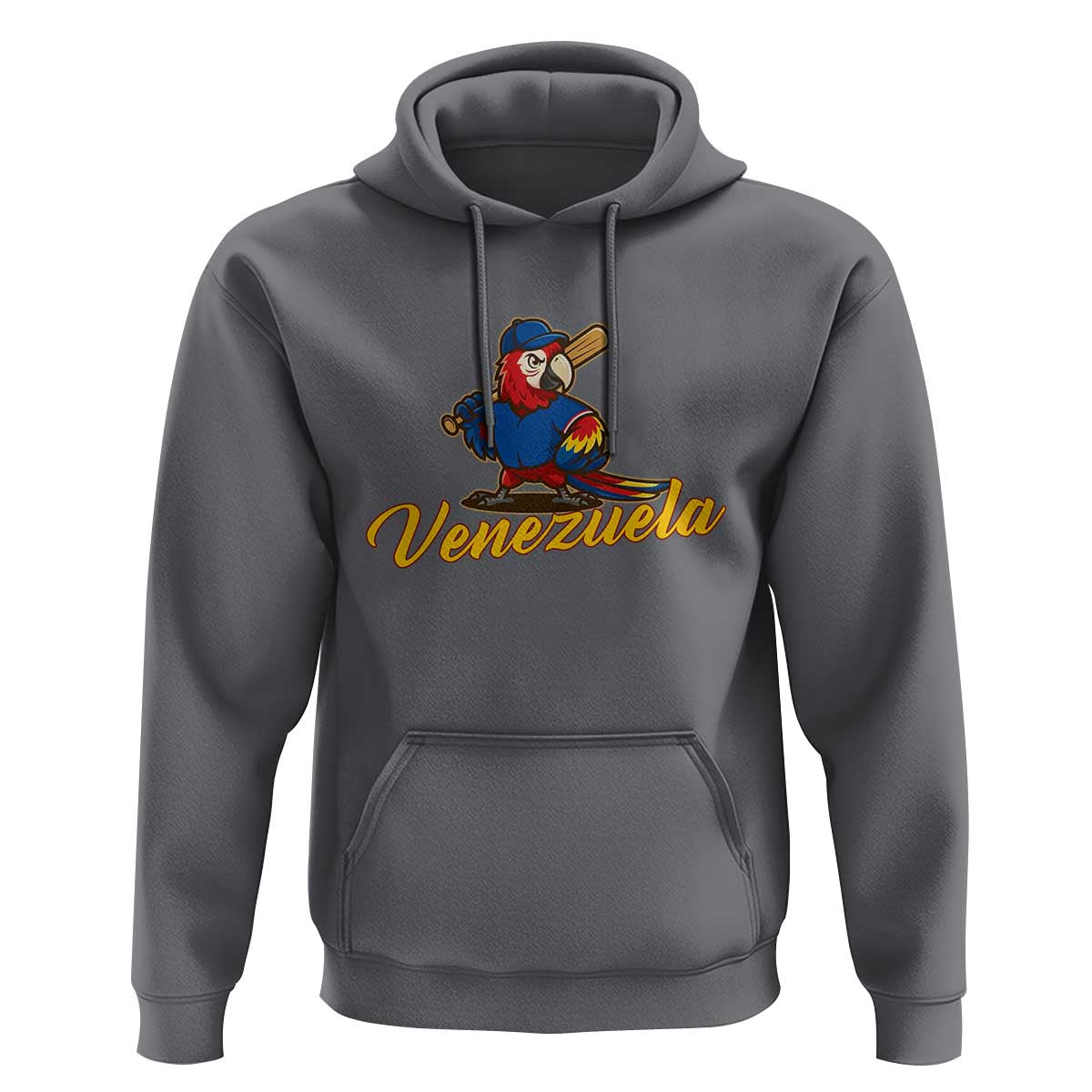Venezuela Guacamaya Macaw Baseball Hoodie Venezuelan Pride Latino Beisbol Fans