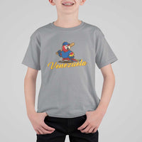 Venezuela Guacamaya Macaw Baseball T Shirt For Kid Venezuelan Pride Latino Beisbol Fans