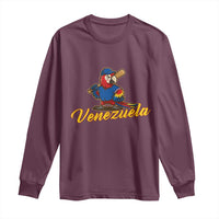 Venezuela Guacamaya Macaw Baseball Long Sleeve Shirt Venezuelan Pride Latino Beisbol Fans