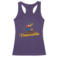 Venezuela Guacamaya Macaw Baseball Racerback Tank Top Venezuelan Pride Latino Beisbol Fans