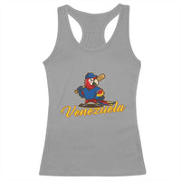Venezuela Guacamaya Macaw Baseball Racerback Tank Top Venezuelan Pride Latino Beisbol Fans