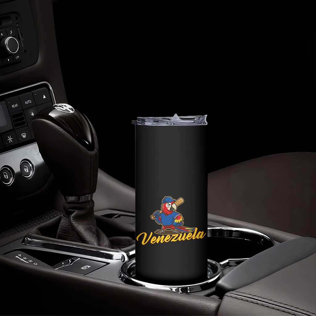 Venezuela Guacamaya Macaw Baseball Skinny Tumbler Venezuelan Pride Latino Beisbol Fans