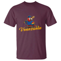 Venezuela Guacamaya Macaw Baseball T Shirt Venezuelan Pride Latino Beisbol Fans