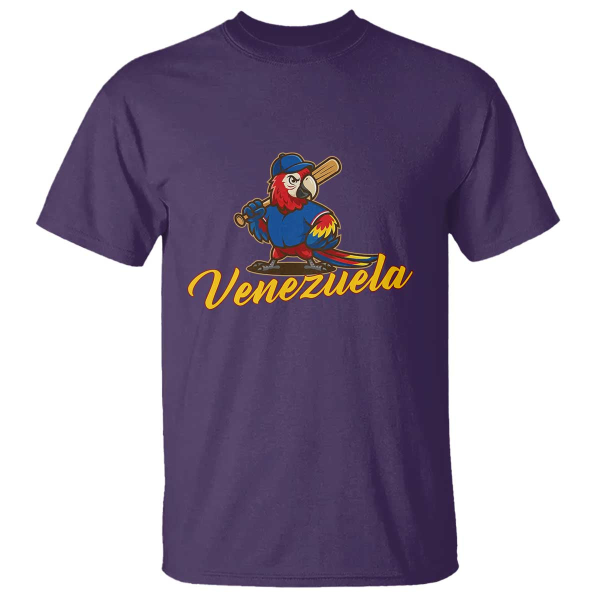 Venezuela Guacamaya Macaw Baseball T Shirt Venezuelan Pride Latino Beisbol Fans