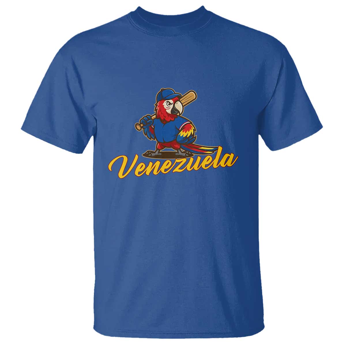 Venezuela Guacamaya Macaw Baseball T Shirt Venezuelan Pride Latino Beisbol Fans