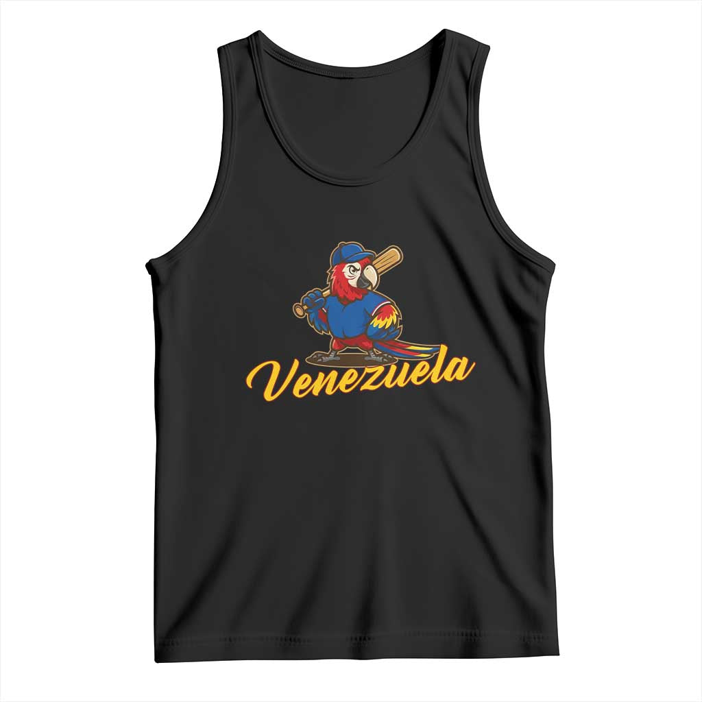 Venezuela Guacamaya Macaw Baseball Tank Top Venezuelan Pride Latino Beisbol Fans