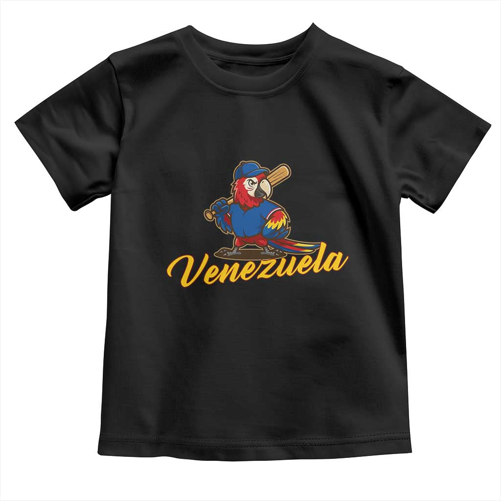 Venezuela Guacamaya Macaw Baseball Toddler T Shirt Venezuelan Pride Latino Beisbol Fans