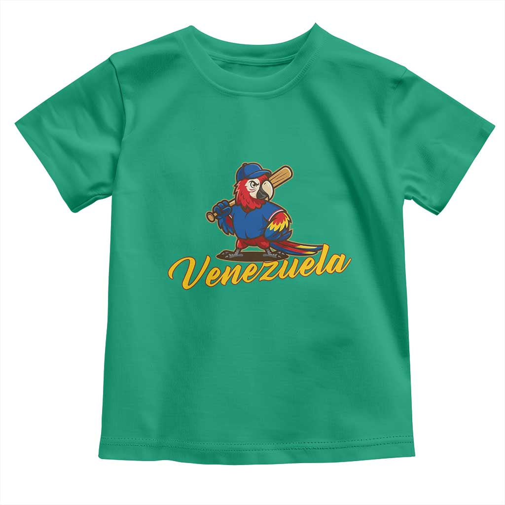 Venezuela Guacamaya Macaw Baseball Toddler T Shirt Venezuelan Pride Latino Beisbol Fans