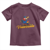 Venezuela Guacamaya Macaw Baseball Toddler T Shirt Venezuelan Pride Latino Beisbol Fans