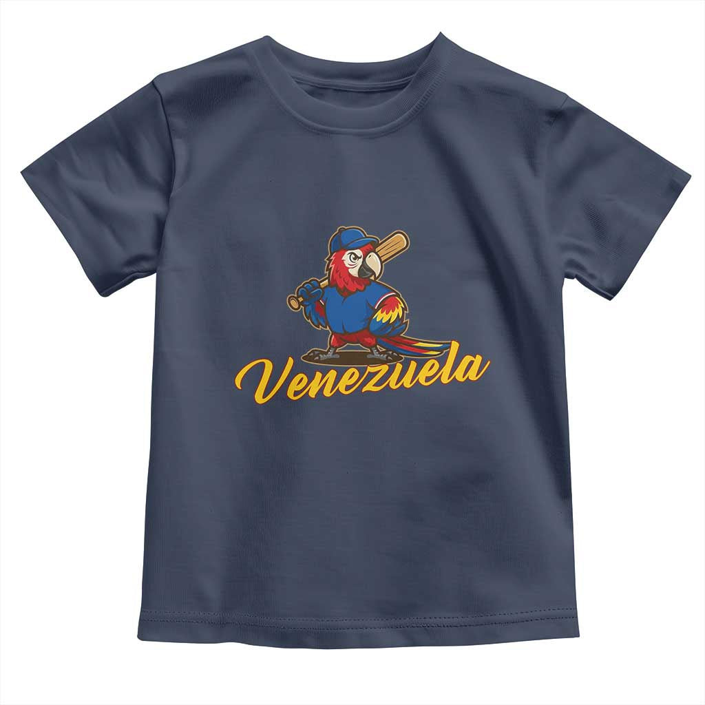 Venezuela Guacamaya Macaw Baseball Toddler T Shirt Venezuelan Pride Latino Beisbol Fans