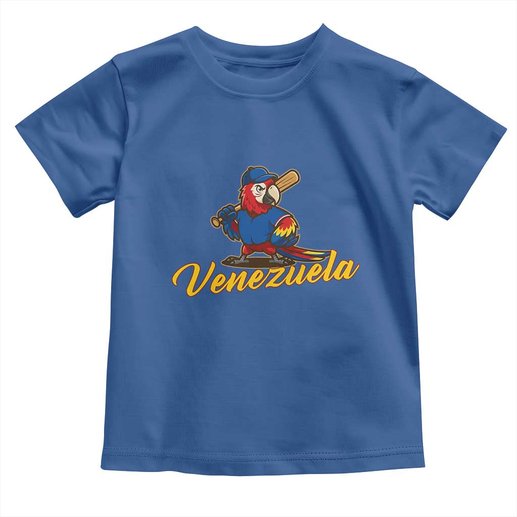 Venezuela Guacamaya Macaw Baseball Toddler T Shirt Venezuelan Pride Latino Beisbol Fans