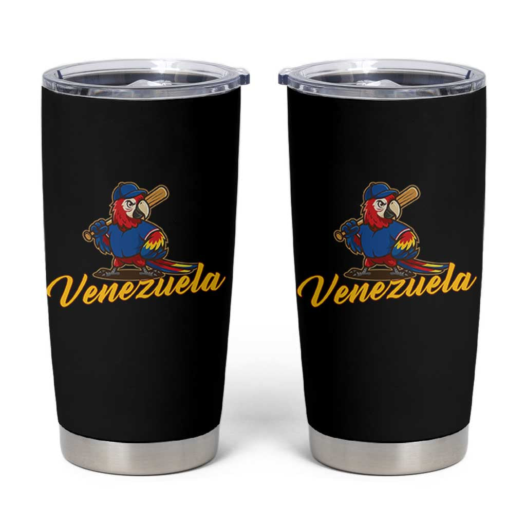 Venezuela Guacamaya Macaw Baseball Tumbler Cup Venezuelan Pride Latino Beisbol Fans