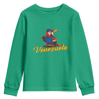 Venezuela Guacamaya Macaw Baseball Youth Sweatshirt Venezuelan Pride Latino Beisbol Fans