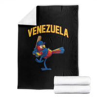 Venezuela Baseball Macaw Batter Throw Blanket Ara Macao Guacamaya Venezuelan Pride