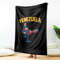 Venezuela Baseball Macaw Batter Throw Blanket Ara Macao Guacamaya Venezuelan Pride