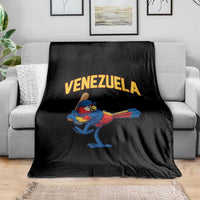 Venezuela Baseball Macaw Batter Throw Blanket Ara Macao Guacamaya Venezuelan Pride