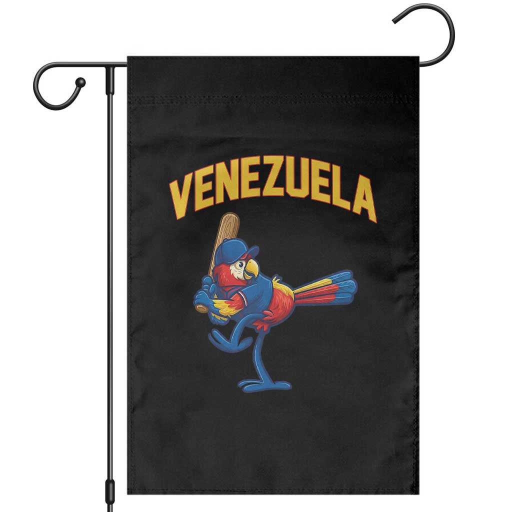 Venezuela Baseball Macaw Batter Garden Flag Ara Macao Guacamaya Venezuelan Pride