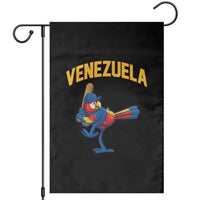 Venezuela Baseball Macaw Batter Garden Flag Ara Macao Guacamaya Venezuelan Pride