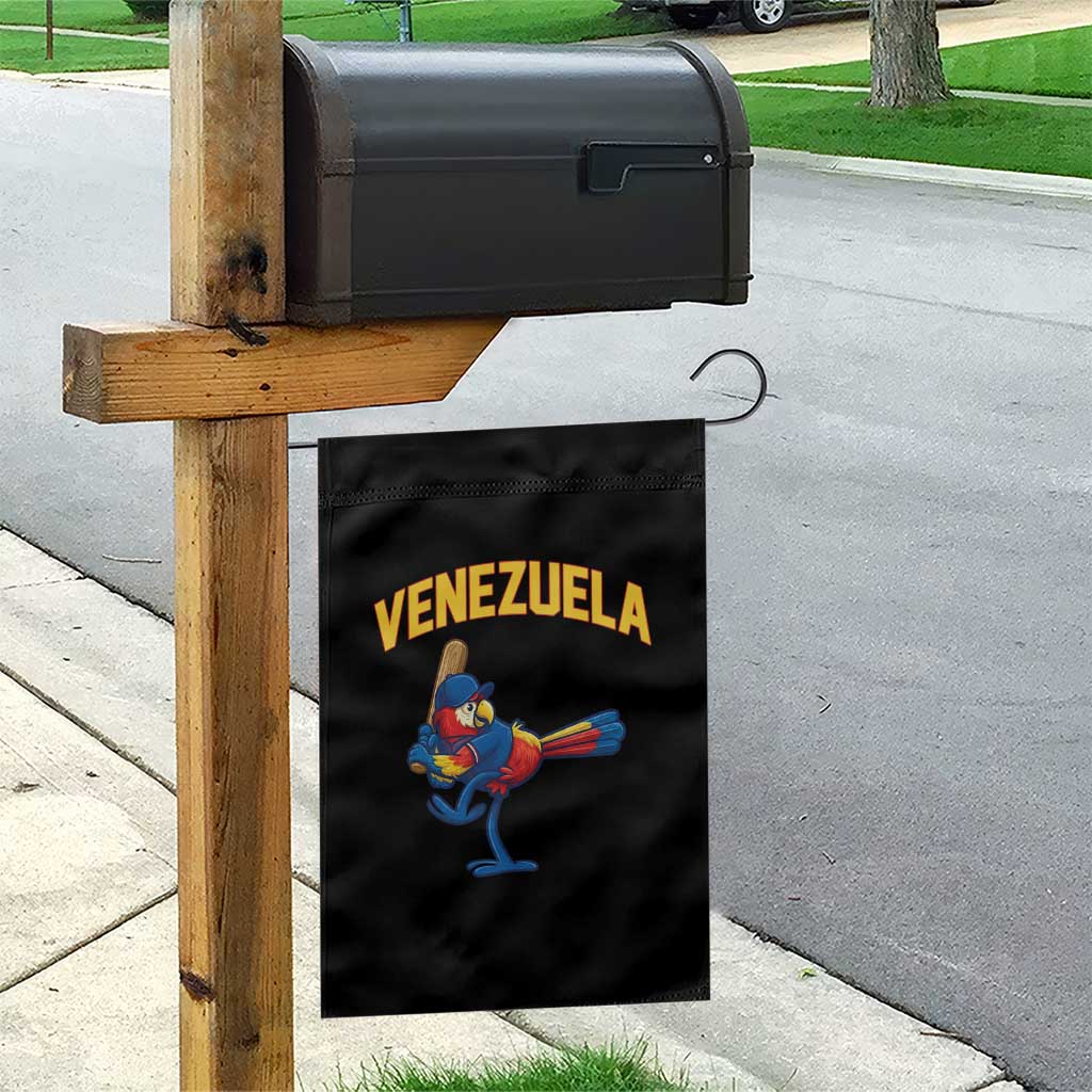 Venezuela Baseball Macaw Batter Garden Flag Ara Macao Guacamaya Venezuelan Pride