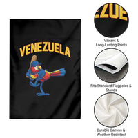 Venezuela Baseball Macaw Batter Garden Flag Ara Macao Guacamaya Venezuelan Pride